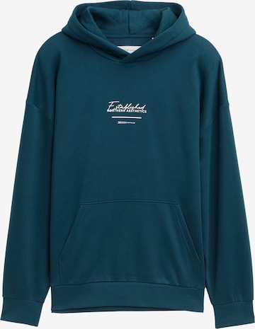Sweat-shirt TOM TAILOR DENIM en vert : devant