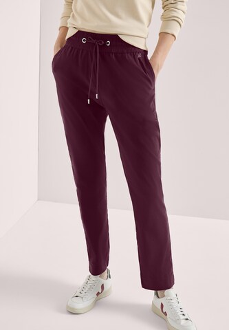 CECIL Tapered Pants 'Tracey' in Red: front