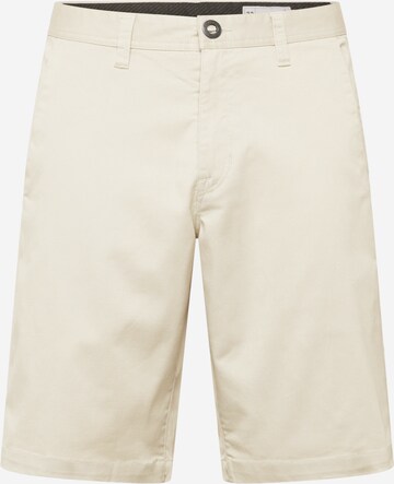 Volcom Regular Chino trousers in Beige: front