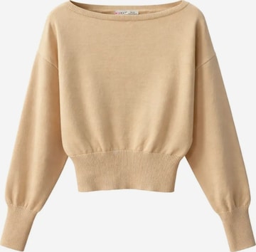 Pull-over MixRay en beige : devant