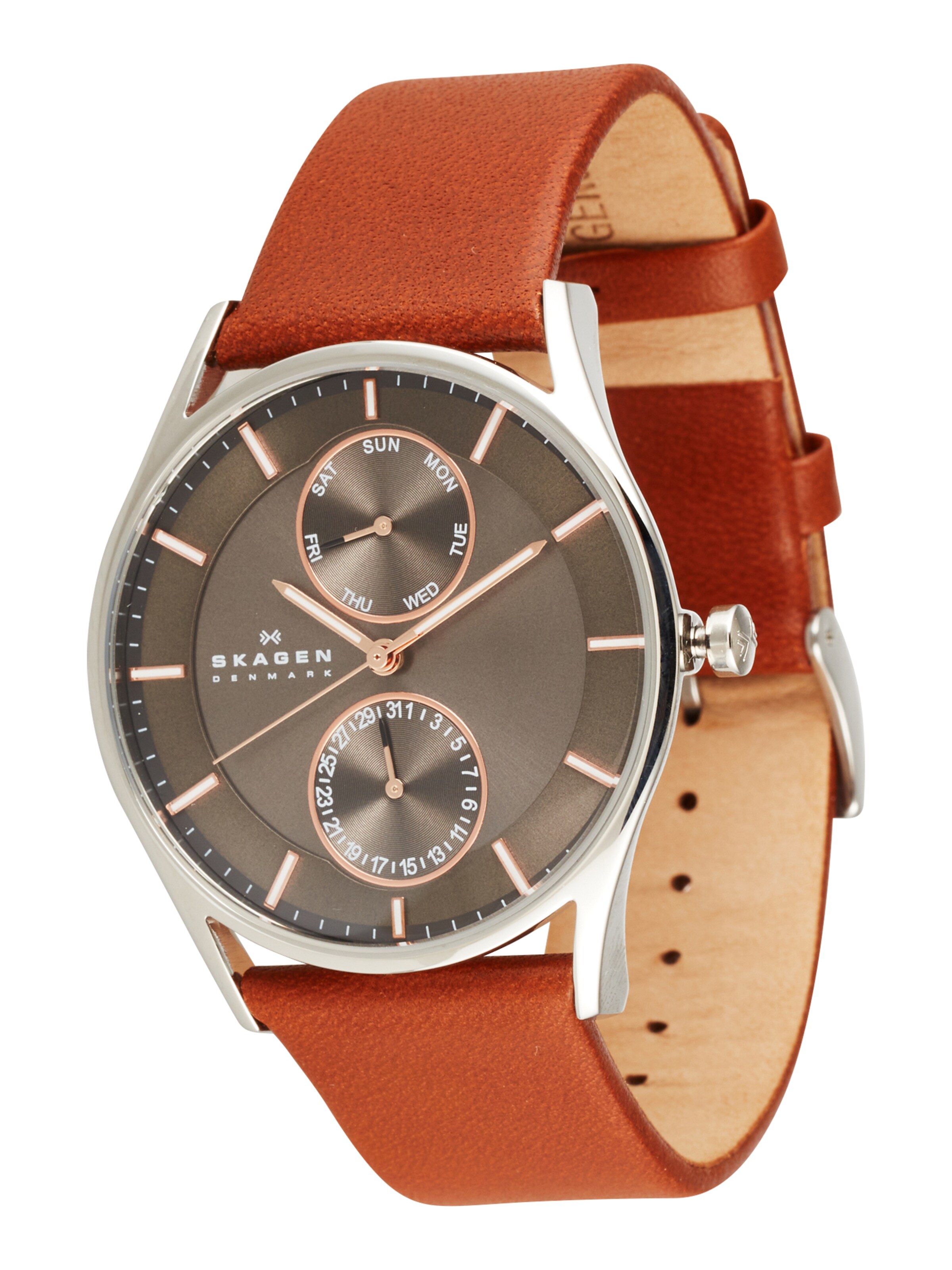 SKAGEN Uhr 'Holst' in pueblo / anthrazit / silber, Produktansicht