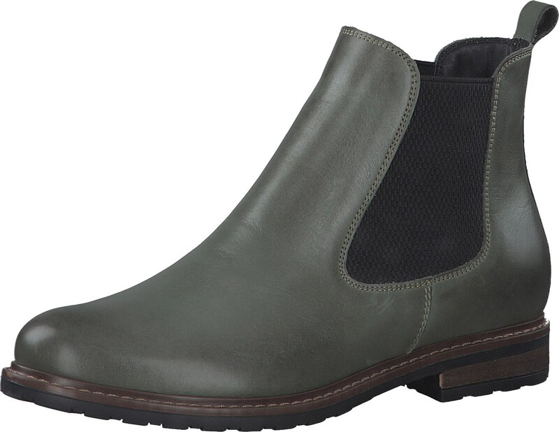 TAMARIS Stiefelette in Dunkelgrün TAMARIS Stiefelette in Dunkelgrün