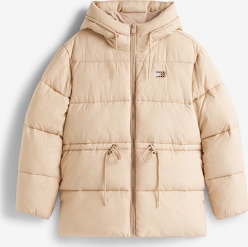 Tommy Jeans Зимняя куртка в Коричневый: спереди