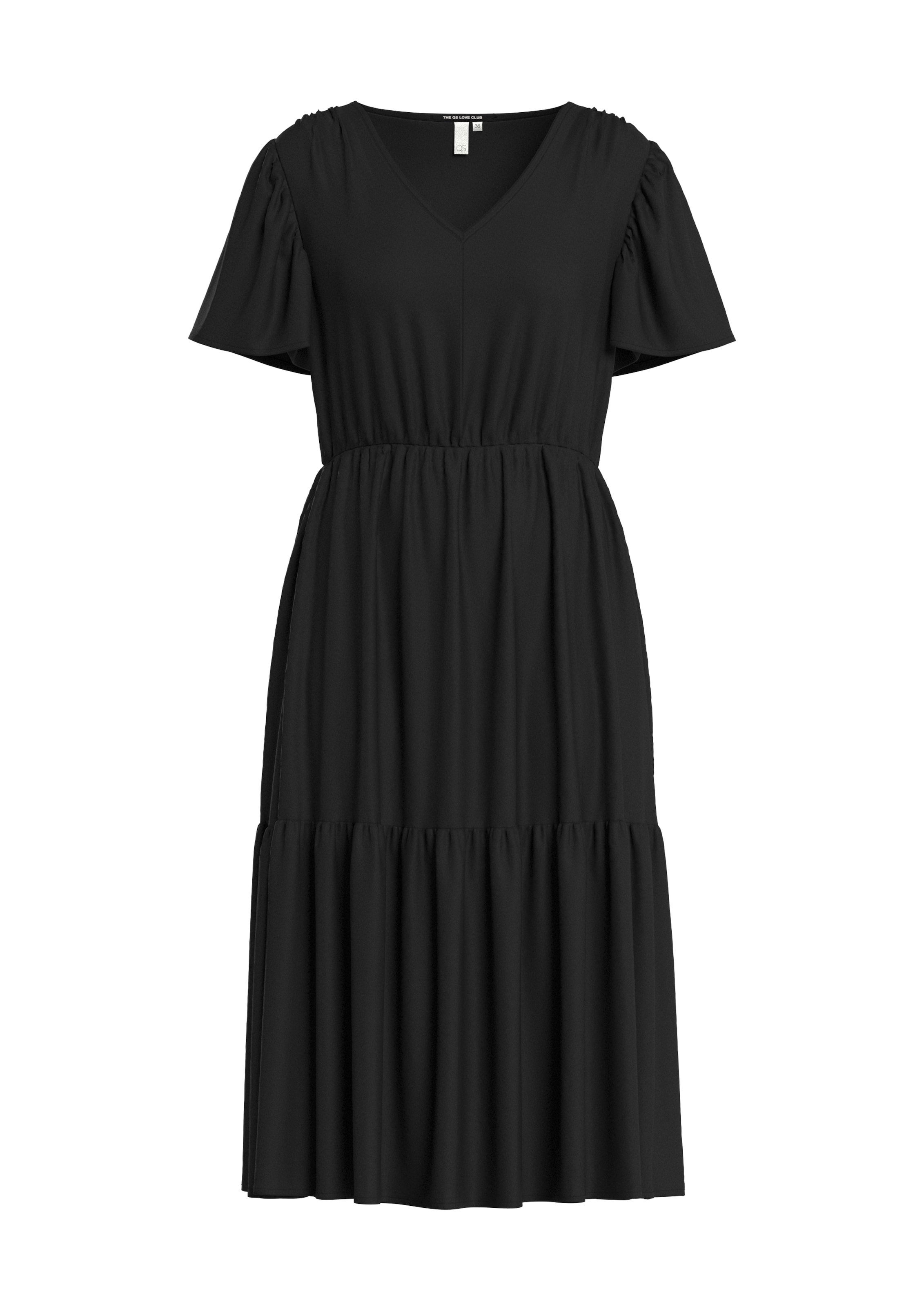 QS Платье в Черный: спереди