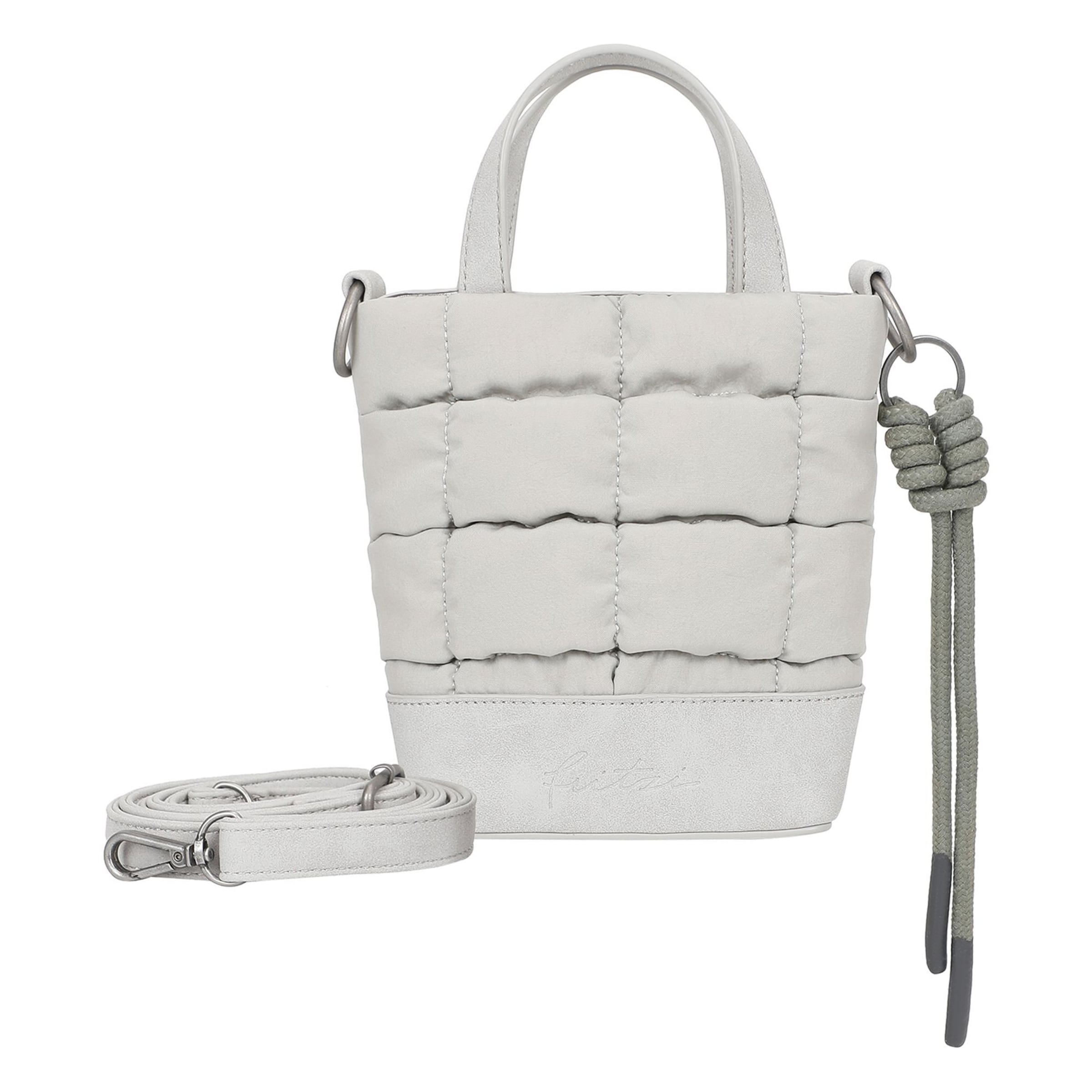 Fritzi aus Preußen Handbag 'Brigitte' in Grey: front