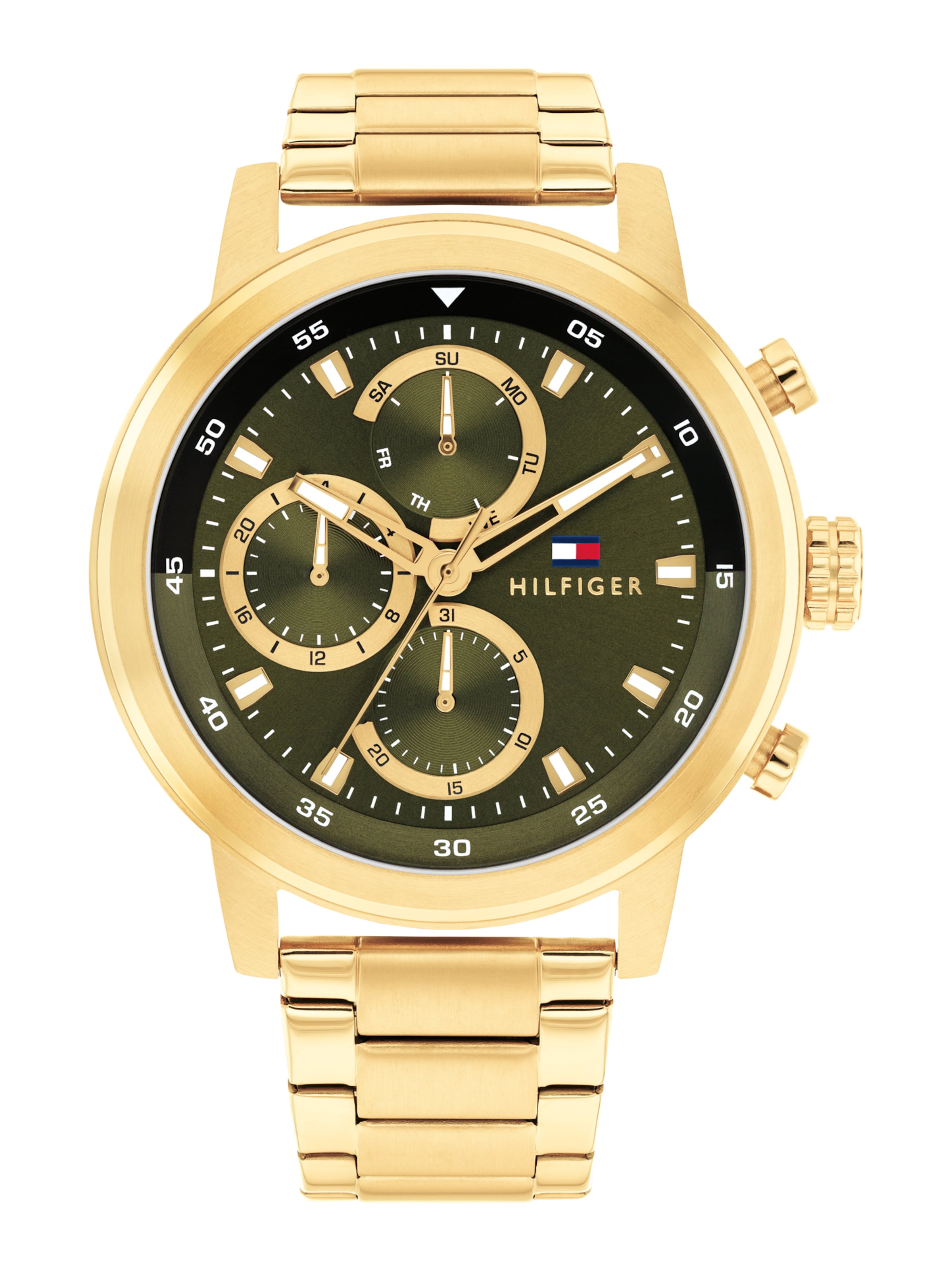 TOMMY HILFIGER Analogt ur 'Rocky' i guld