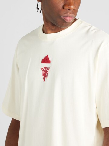 T-Shirt fonctionnel 'Manchester United' ADIDAS SPORTSWEAR en blanc