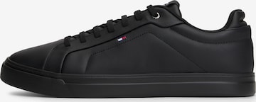 TOMMY HILFIGER Rövid szárú sportcipők - fekete: elől
