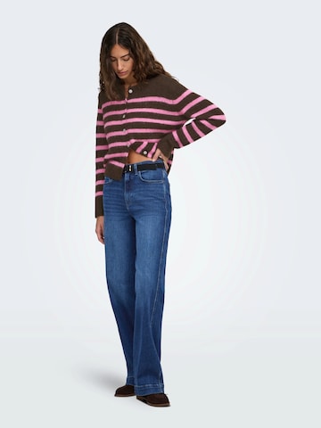 Cardigan 'ONLMAGGIE' ONLY en marron