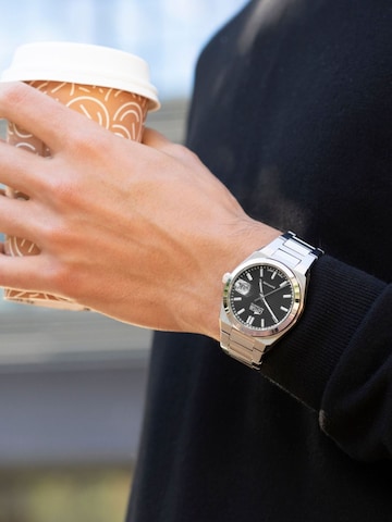 Lotus Analoog horloge in Zwart