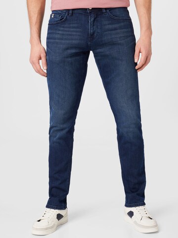 TOM TAILOR DENIM - Slimfit Calças de ganga 'Piers' em azul: frente