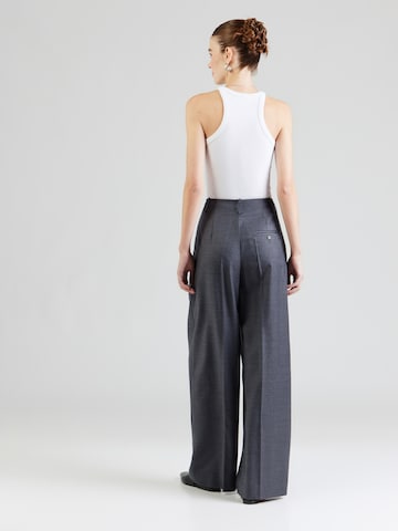 & Other Stories Wide leg Παντελόνι πλισέ σε γκρι