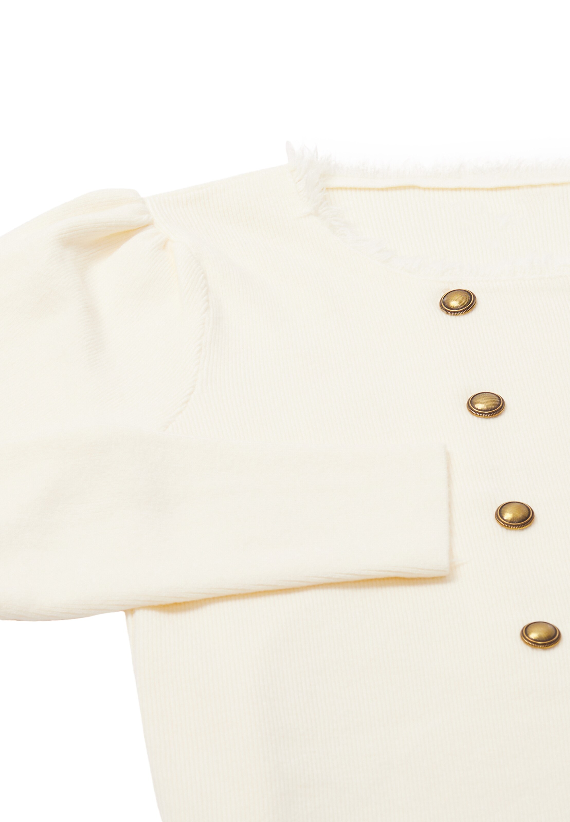 NAEMI - Casaco de malha em branco