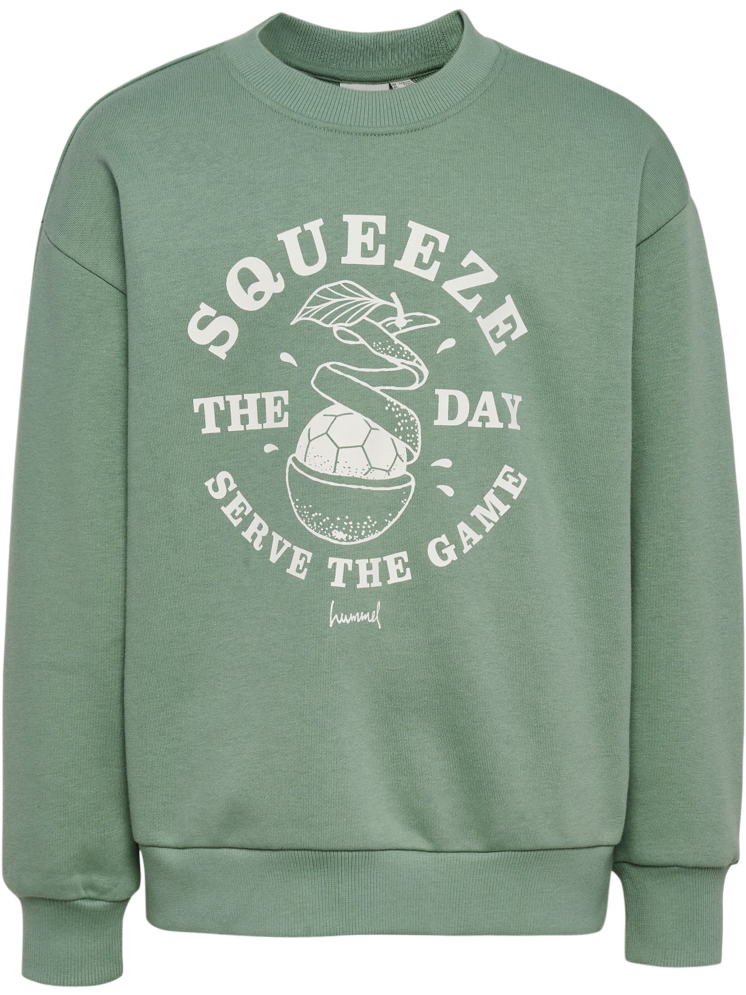 Hummel Sweatshirt i 110-116 i grøn / hvid, Produktvisning