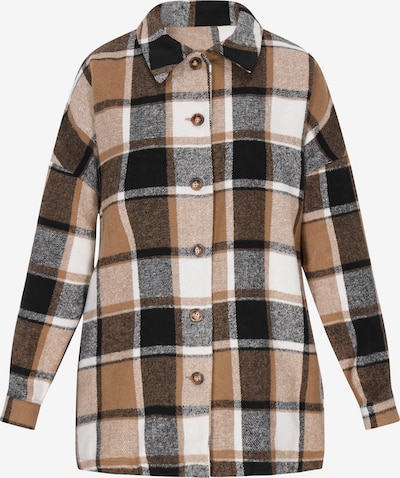 SANIKA Übergangsjacke in braun / schwarz / weiß, Produktansicht