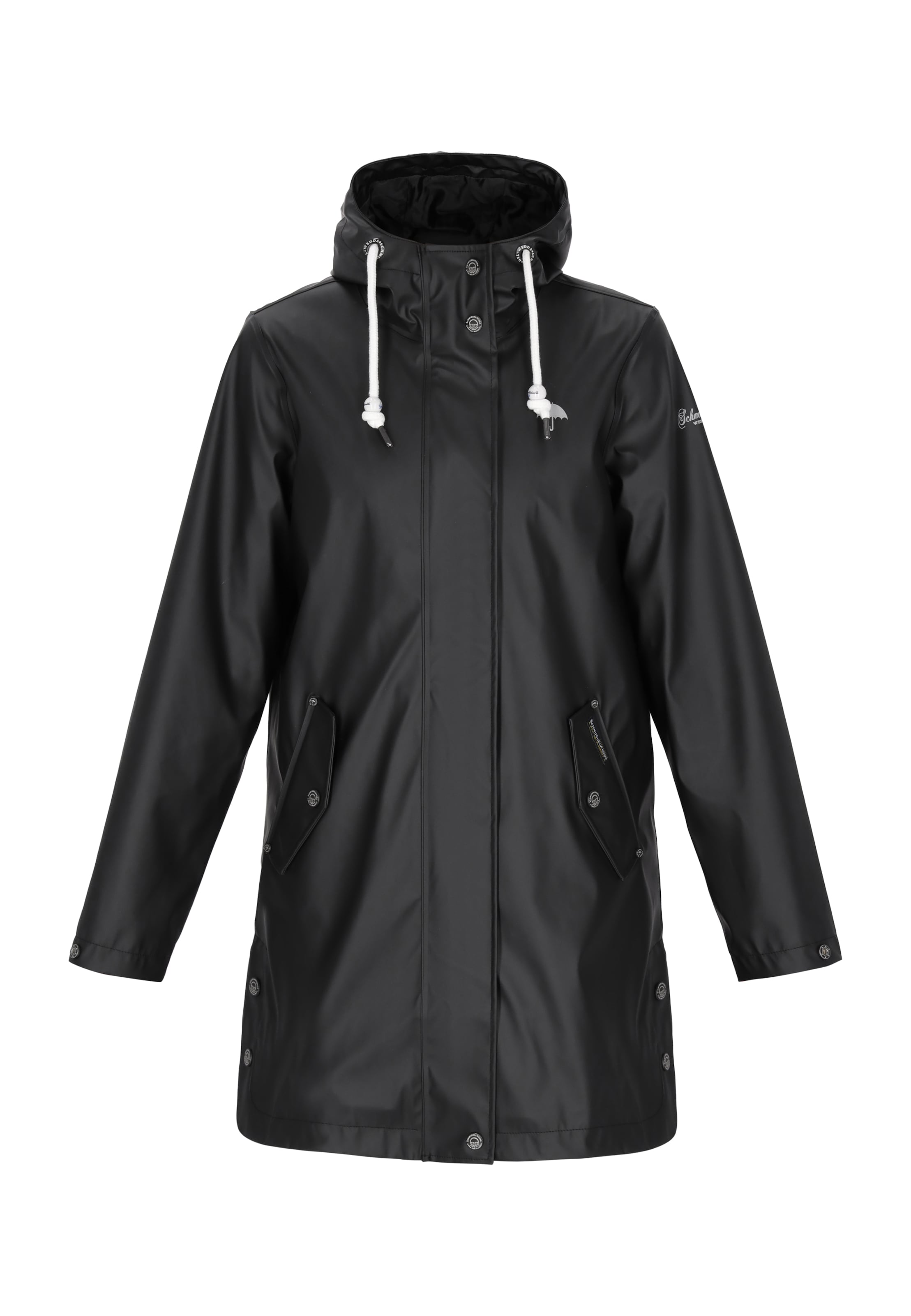 juoda Schmuddelwedda Striukė-paltas: priekis