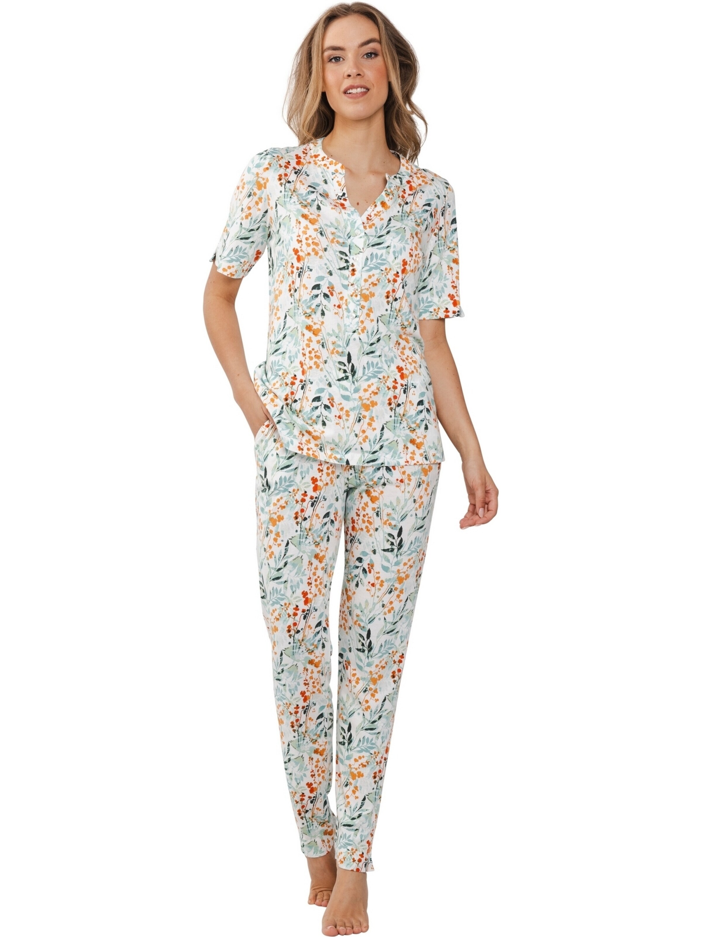Pastunette Pajama in White: front
