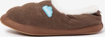 Nuvola. - Zapatillas de casa 'Classic Cordy' en marrón: frente