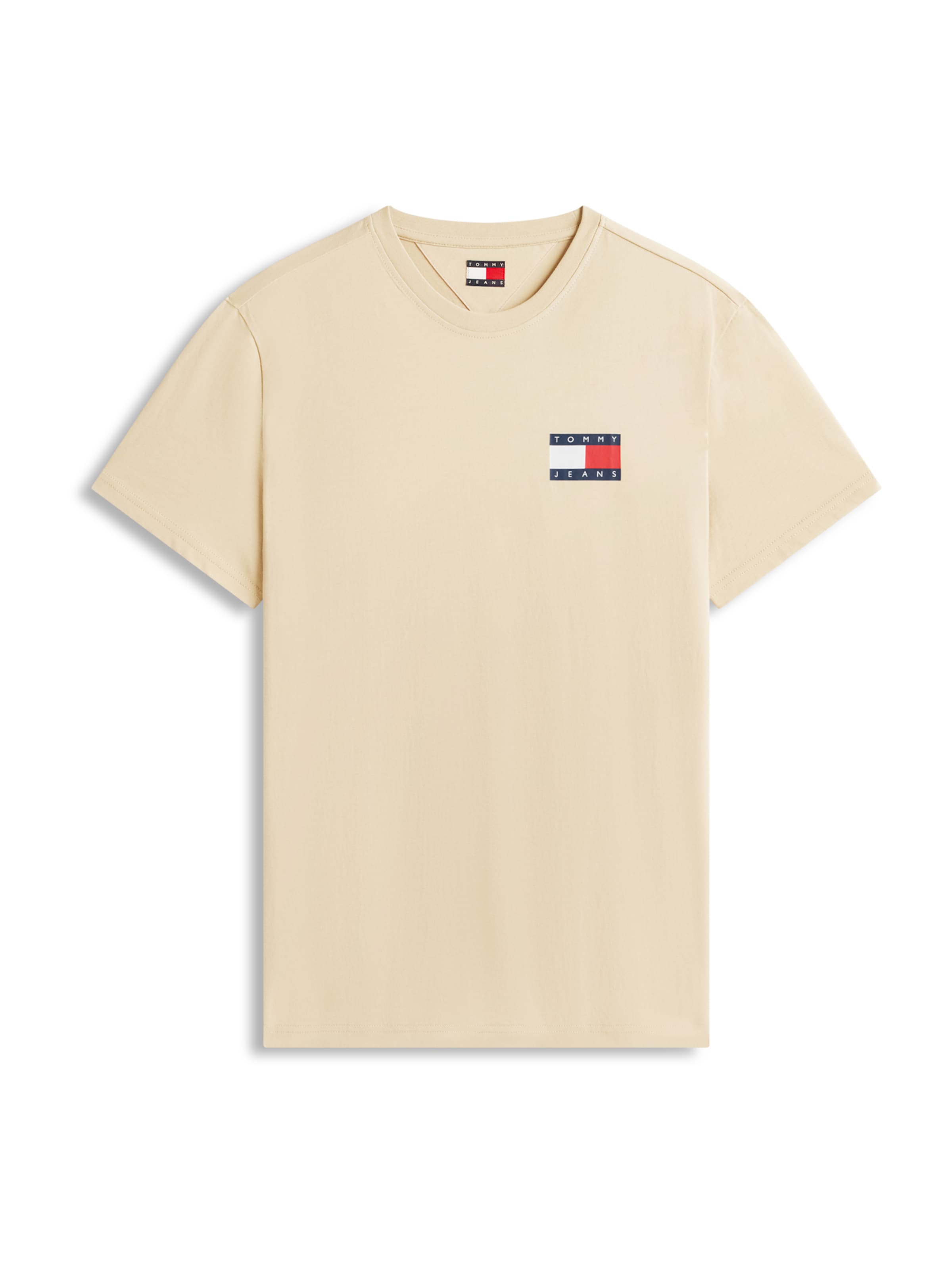 Tommy Jeans Тениска 'ESSENTIAL' в бежово: отпред