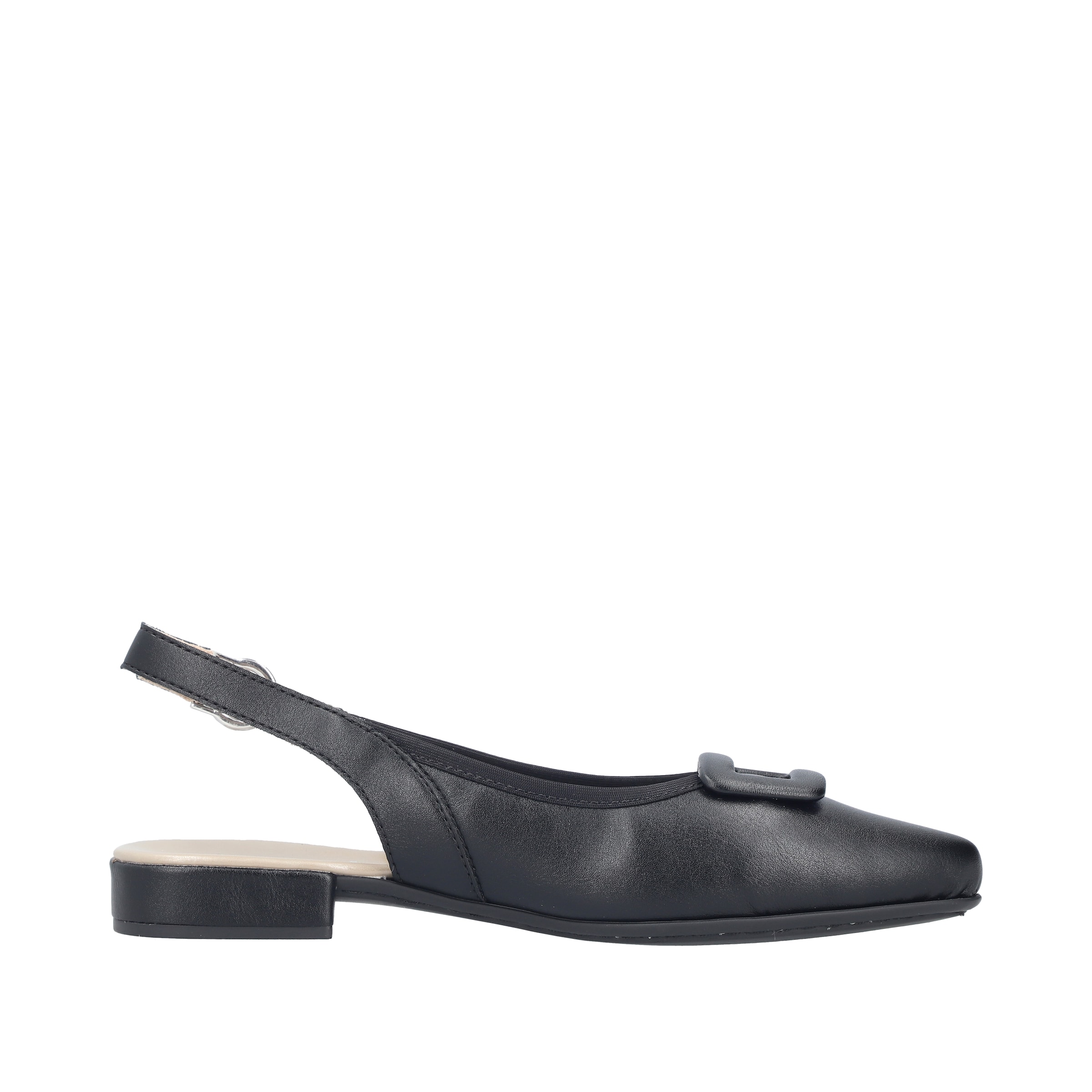 Rieker Sandals in Black: front