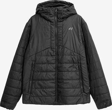 4F Outdoorová bunda - Čierna: predná strana