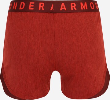 Regular Pantalon de sport 'Play Up' UNDER ARMOUR en rouge