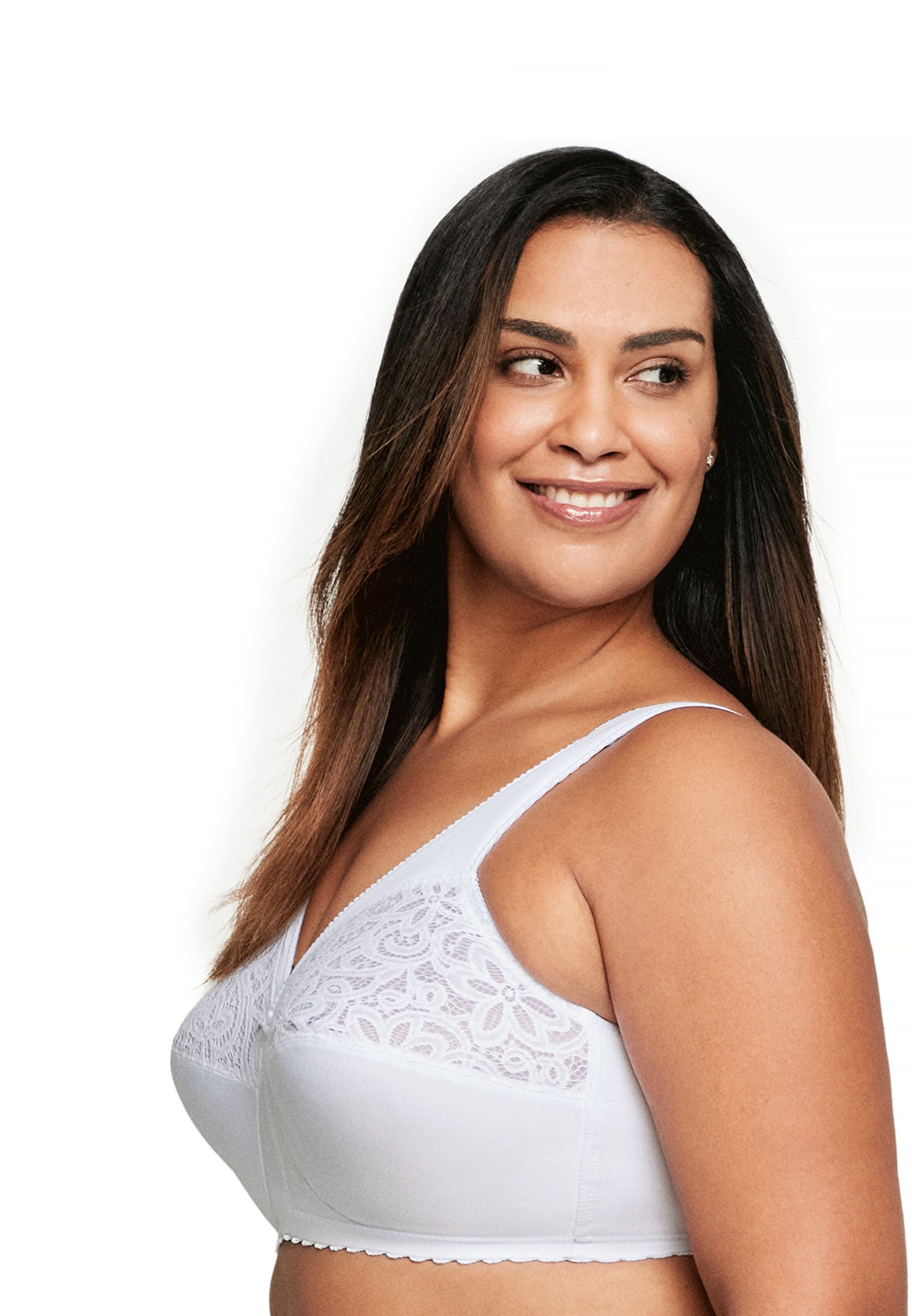 GLAMORISE Minimiser Bra 'MagicLif' in White