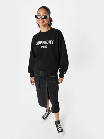 Superdry - Sweatshirt em preto