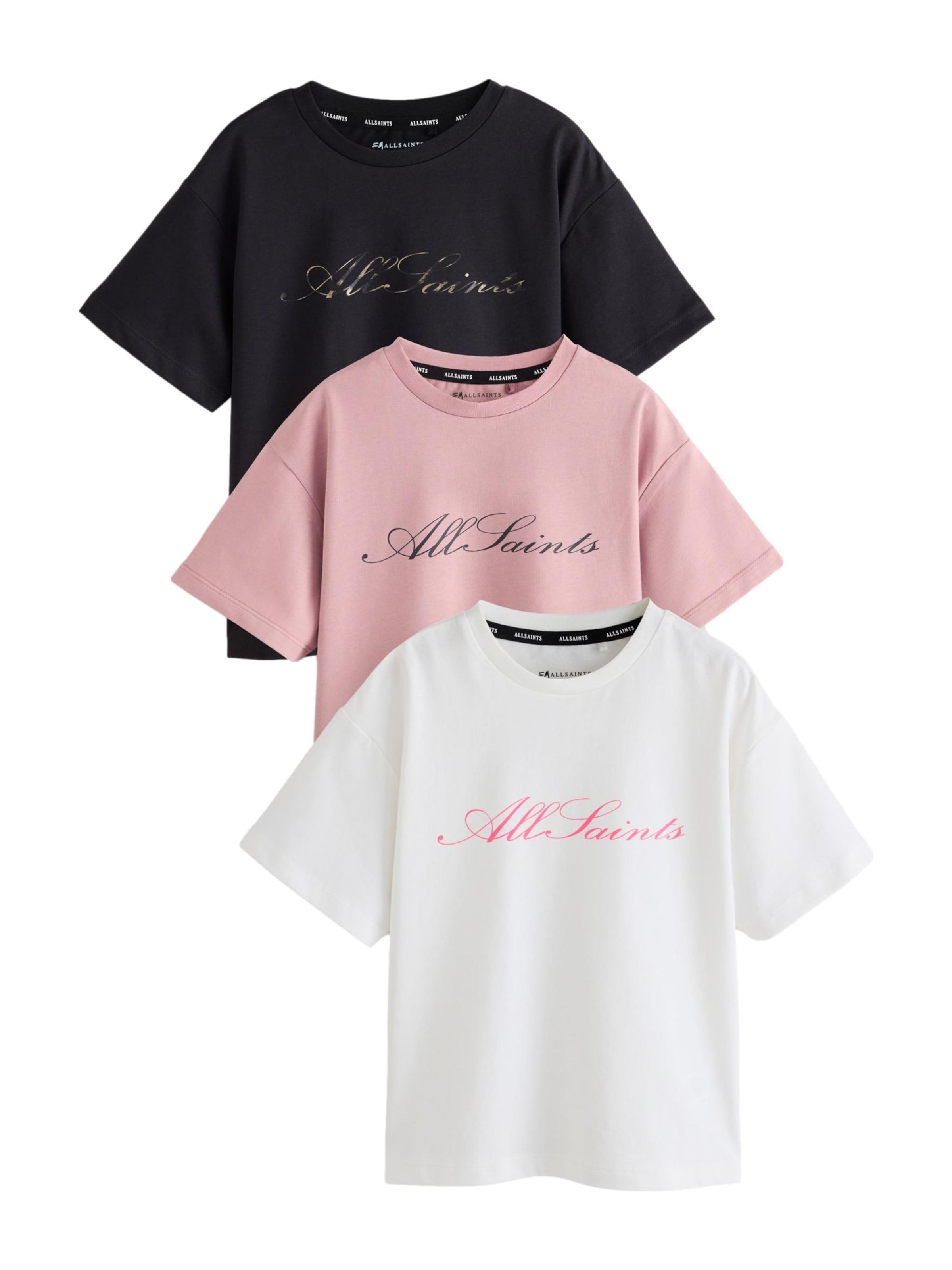 Maglietta in 158 smALLSAINTS di colore rosa antico / nero / bianco, Visualizzazione prodotti