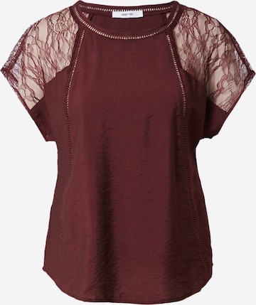 T-shirt 'Laura' ABOUT YOU en marron : devant