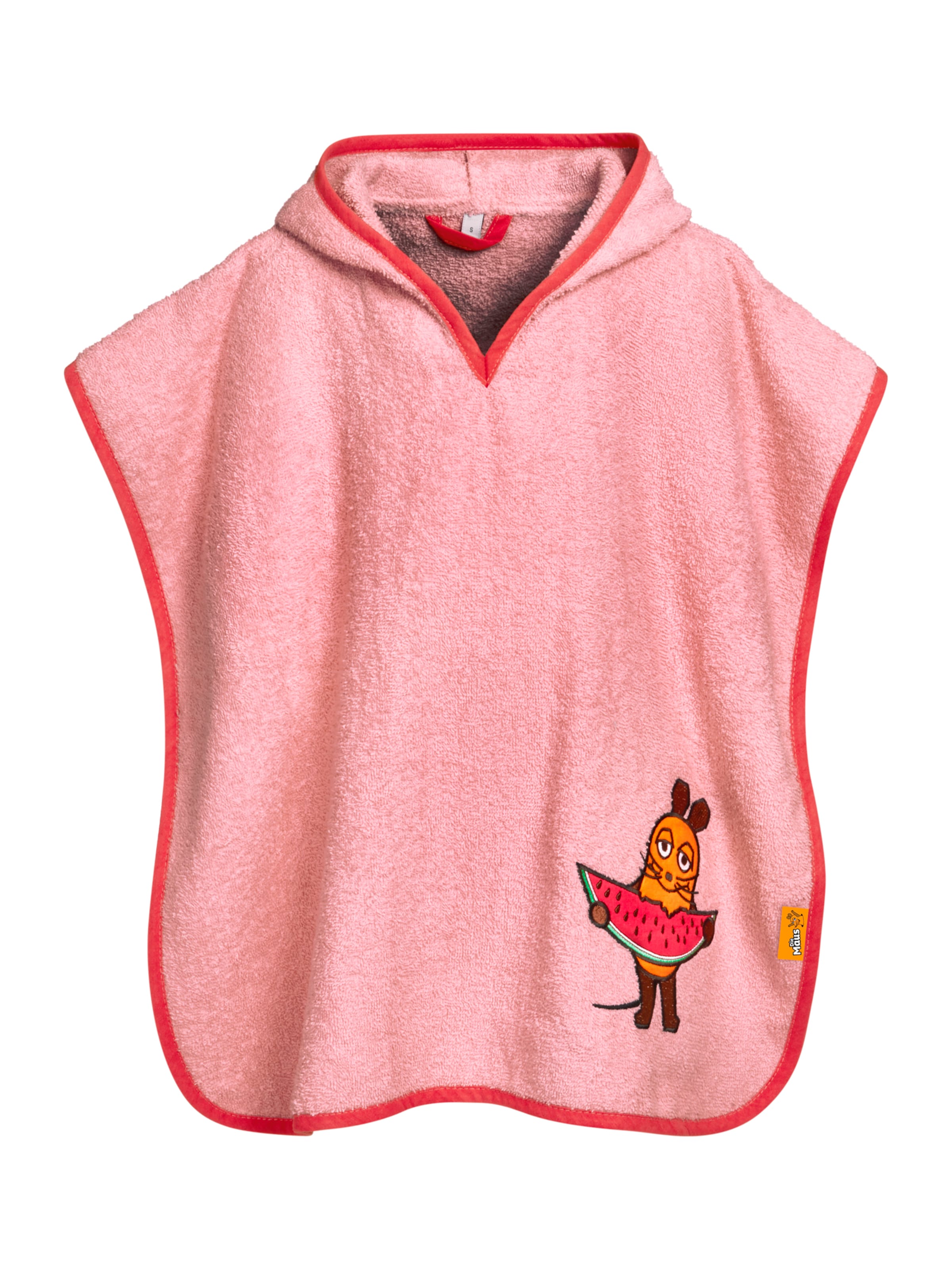 rozā PLAYSHOES Peldmētelis 'DIE MAUS MELONE': no priekšpuses