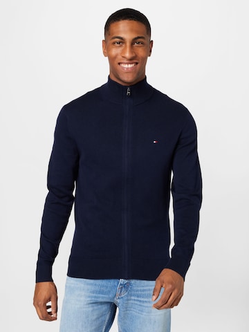 TOMMY HILFIGER Knit cardigan in Blue: front