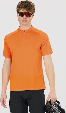 T-Shirt fonctionnel 'Crow M Melange Cycling/MTB SS Shirt' ENDURANCE en orange : devant