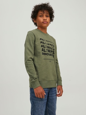 Jack & Jones Junior Sweatshirt 'Sustain' in Grün: predná strana
