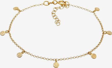 ELLI Bracelet 'Plättchen' in Gold: front
