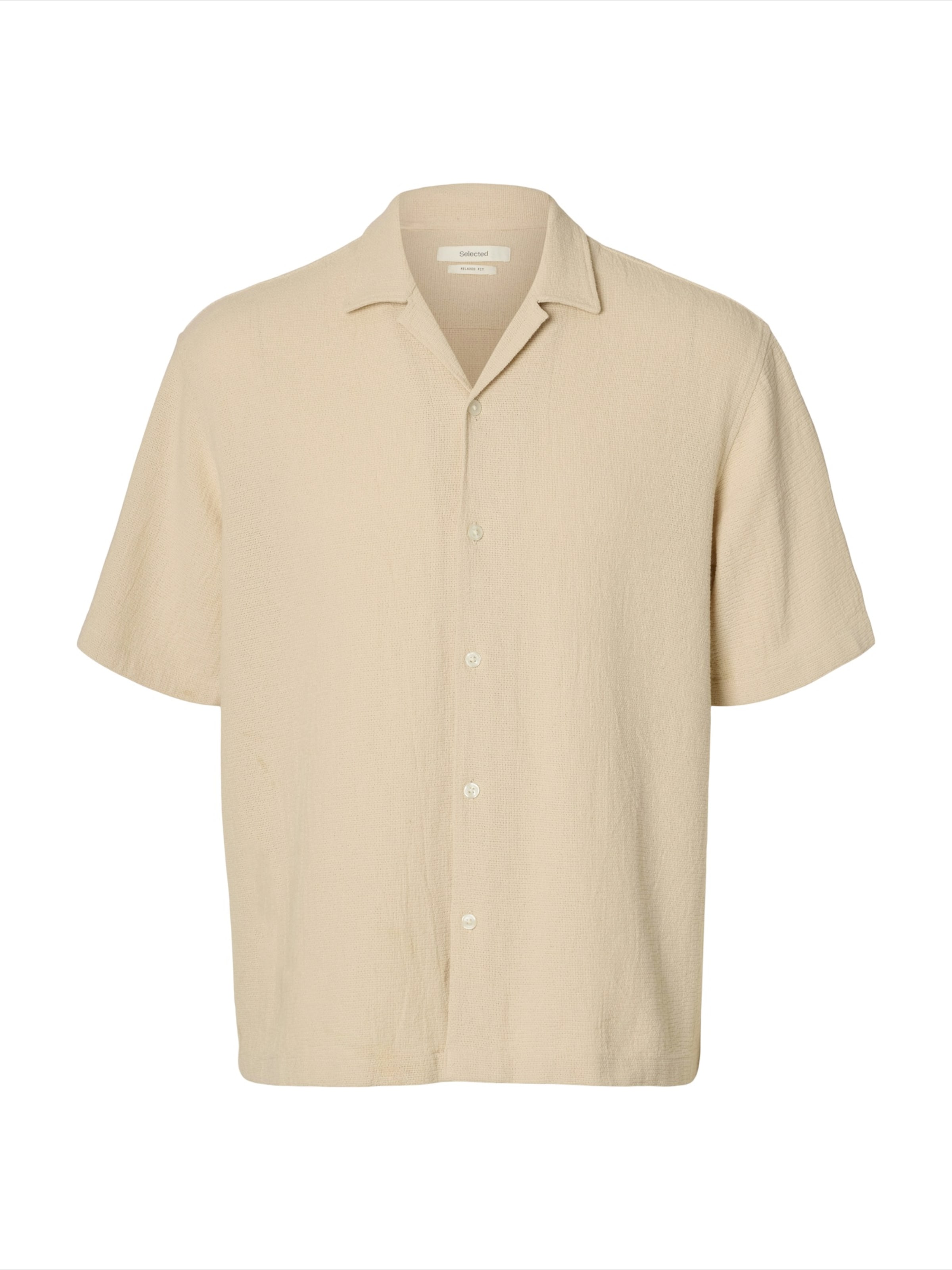Cămașă 'SLHCAL' de la SELECTED pe bej: față
