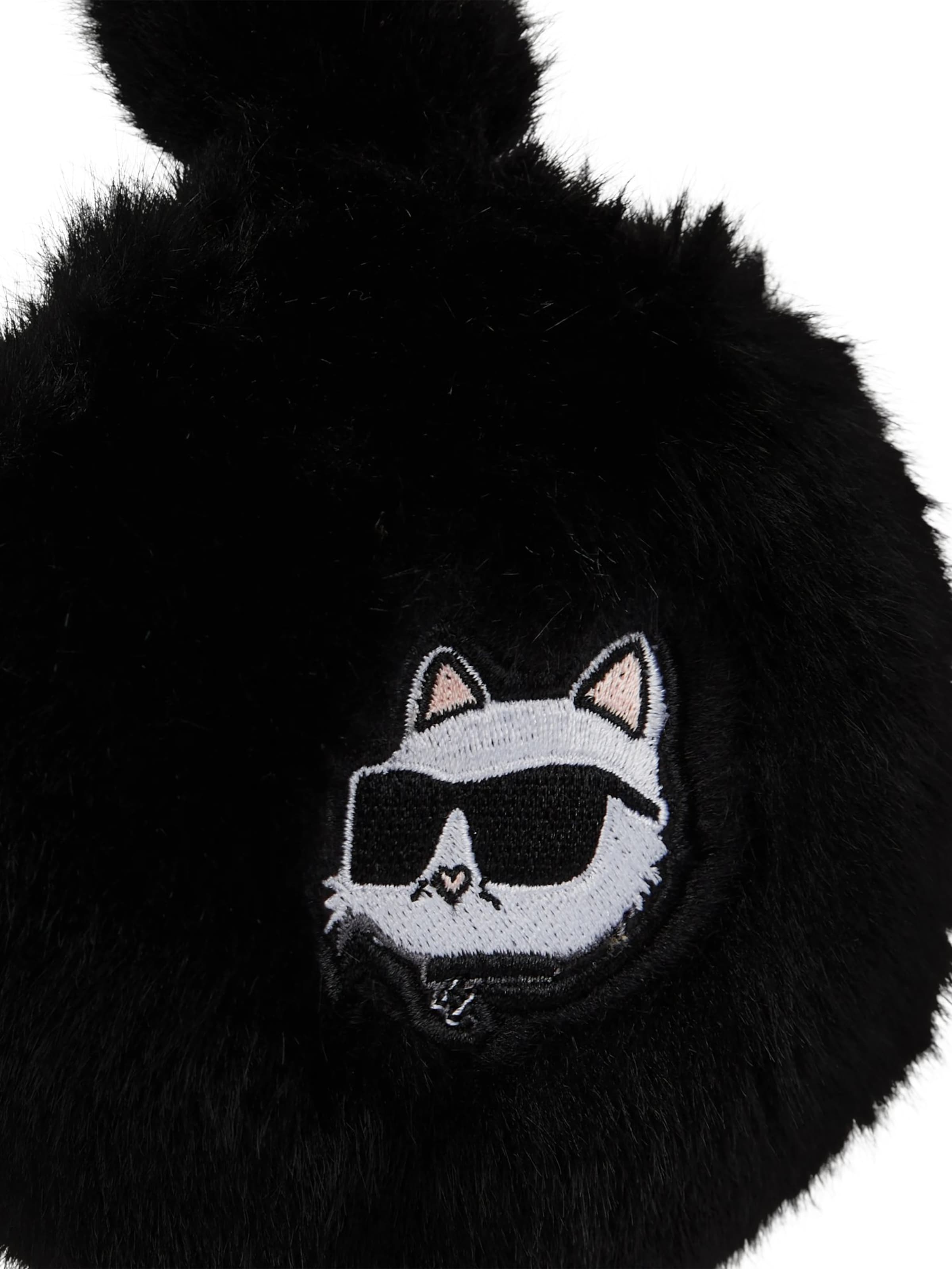 Karl Lagerfeld - Calentador de orejas 'Ikon' en negro