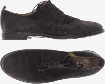 MOMA Flats & Loafers in 41 in Brown: front