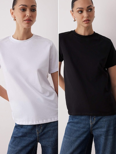 Trendyol Camiseta en negro / blanco, Vista del producto