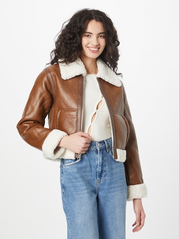 Abercrombie & Fitch Between-Season Jacket in Brown: front