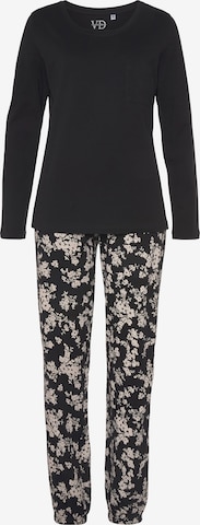VIVANCE Пижама 'Dreams' в Черный: спереди