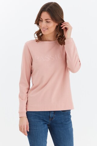 Fransa Sweatshirt in Roze: voorkant