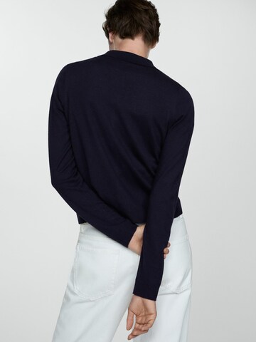 MANGO Strickjacke 'PACO' in Blau