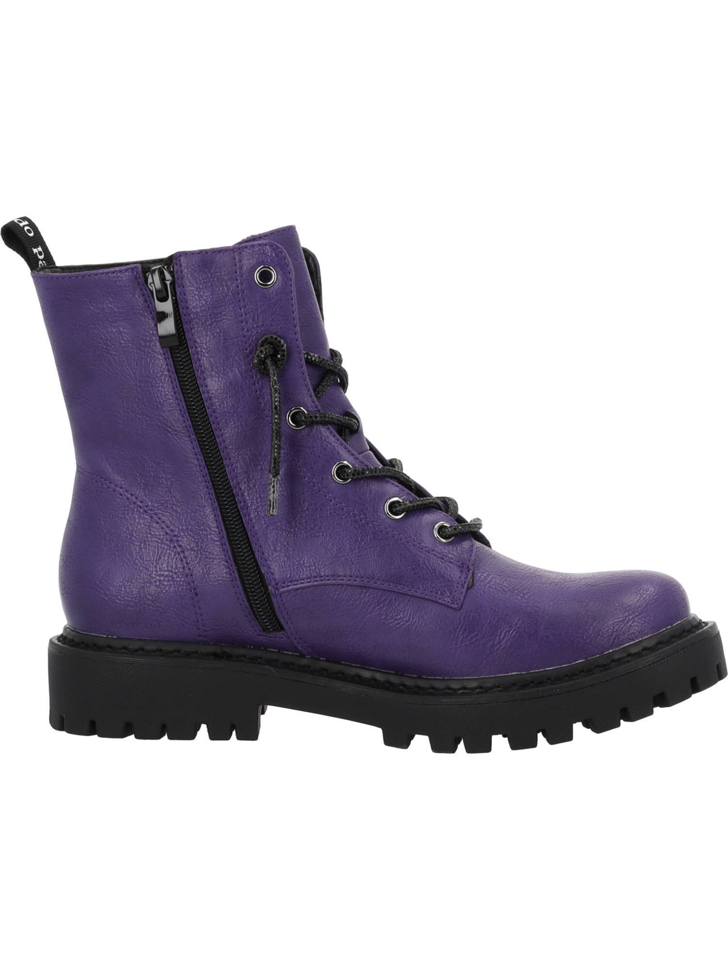 Palado Lace-up bootie 'Sideros Spark' in Purple