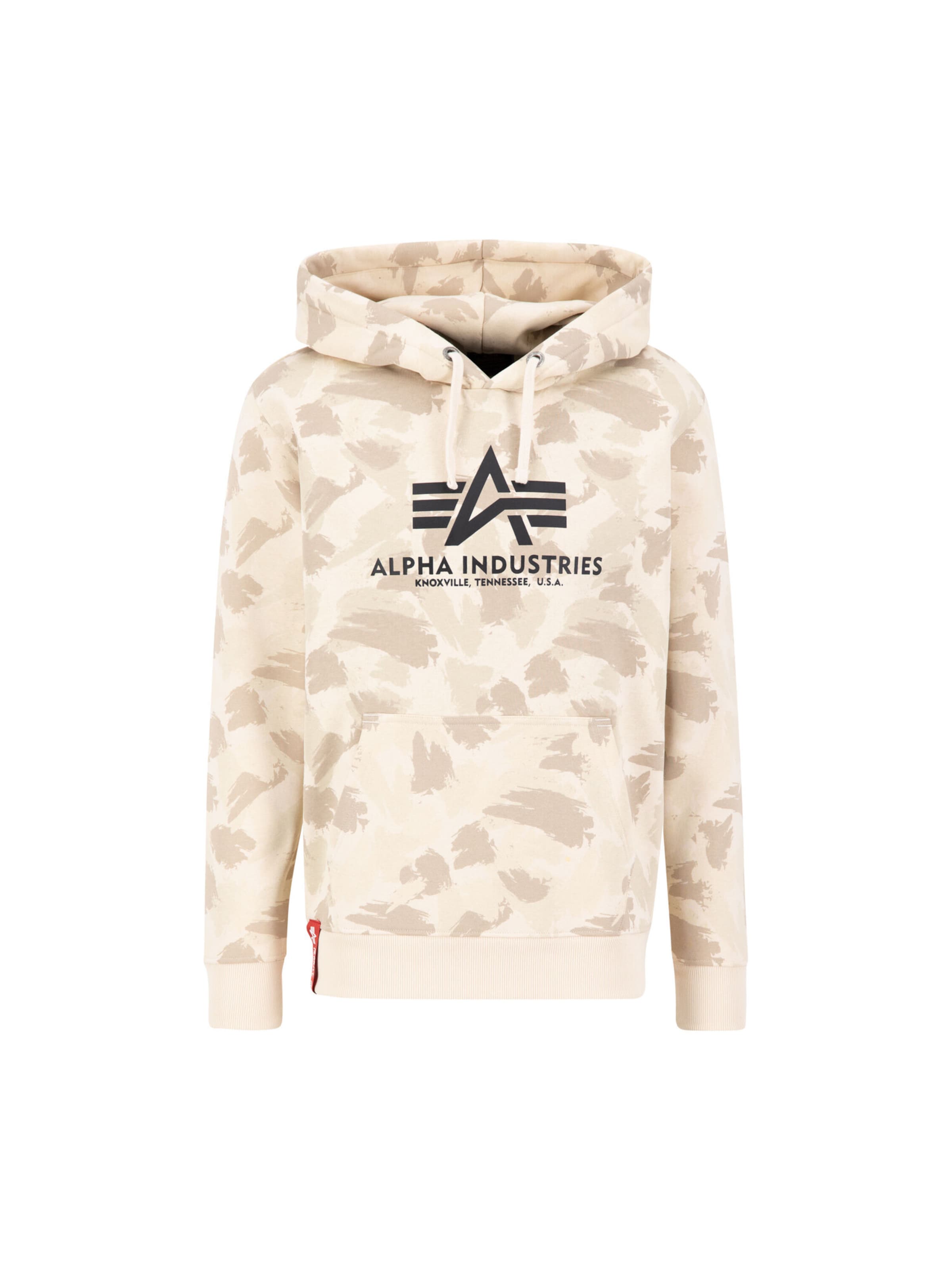 ALPHA INDUSTRIES Sweatshirt 'Basic Camo' in Beige: front
