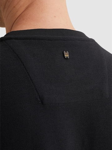 PME Legend - Sudadera 'PME LEGEND - Sweatshirt with artwork and ribbed collar' en azul