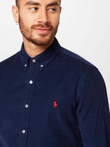 Slim fit Cămașă de la Polo Ralph Lauren pe albastru