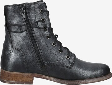 JOSEF SEIBEL Lace-Up Ankle Boots in Black