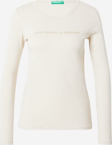 UNITED COLORS OF BENETTON Skjorte i beige: forside