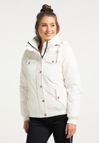 Veste d’hiver MYMO en blanc : devant